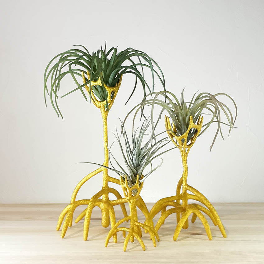 plants base hirugi0012(3Dプリントプランツベースセット)ゴールド